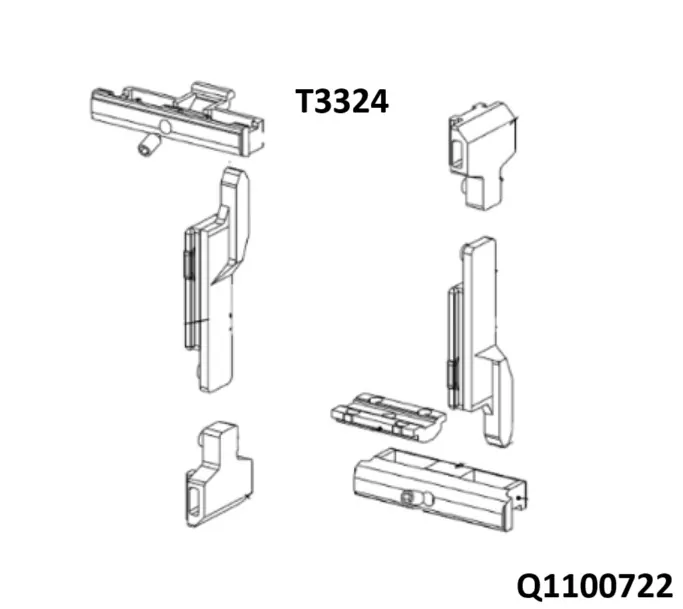 Kit fermeture Technal T3324 à embouts pour menuiserie – Image 2