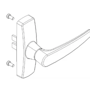 Poignée Kawneer fenêtre 2 doigts Opale