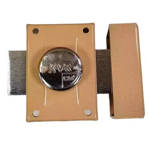 Verrou de sureté KVR CITY 30 à bouton bronze 3 clés (bois)