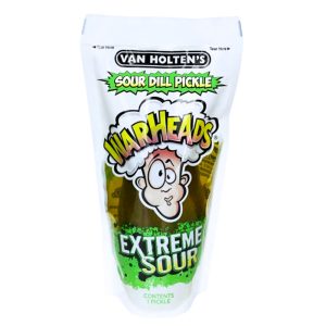 Van Holtens Pickles Warheads Extreme Sour, cornichon en portion individuelle Ă l’aigre extrĂŞme