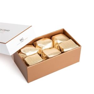 Ballotin marrons glacés sous or – 18 pièces