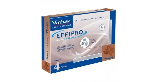 Effipro Spot-On Antiparassitario per Cani 4 Pipette da 4,02ml – Protezione Duratura per Cani 40-60kg da Pulci e Zecche – Image 2