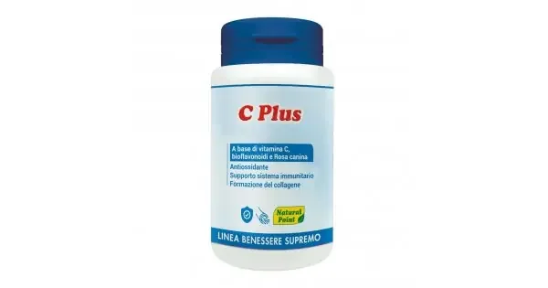 Natural Point C Plus – Integratore Antiossidante 60 Compresse, Supporto Sistema Immunitario e Formazione del Collagene